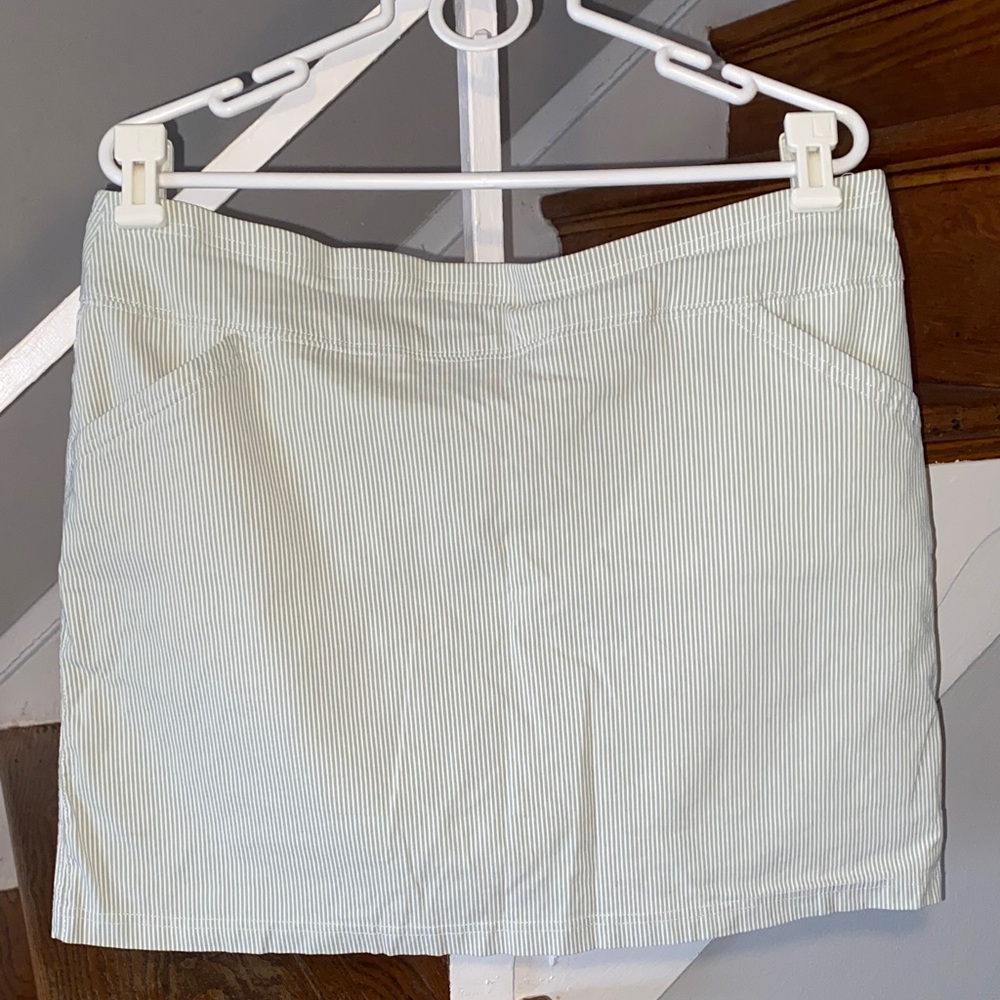 Mario Serrani White Striped Skort Size XL